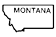 Montana outline with text serve