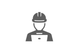 man in hard hat illustration