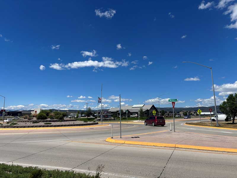 image of a roundabout