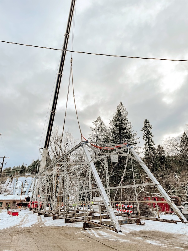 Bridge Street Bridge removal on Thursday, January 2, 2025 (Dawn May Photography)