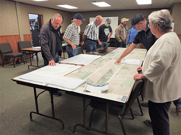 MDT Engineer, James Combs, using the project map to answer questions.