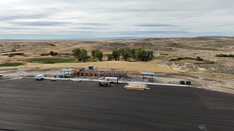 Eastbound Hardin Rest Area site. (Dick Anderson Construction/Tyler Hansen)