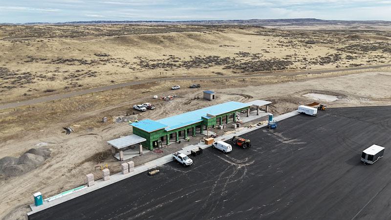 Westbound Hardin Rest Area site. (Dick Anderson Construction/Tyler Hansen)