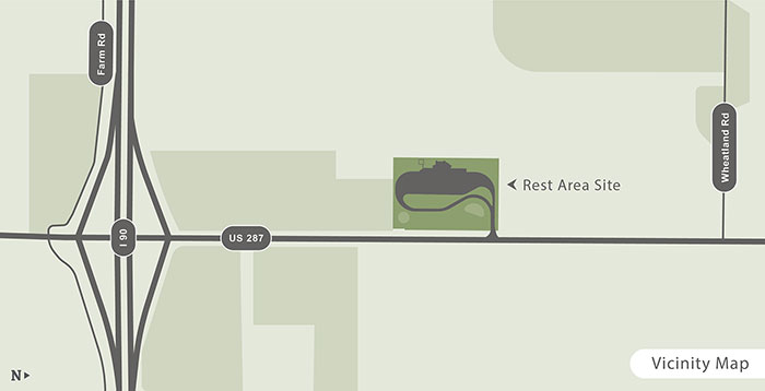 Headwaters Rest Area Vicinity Map