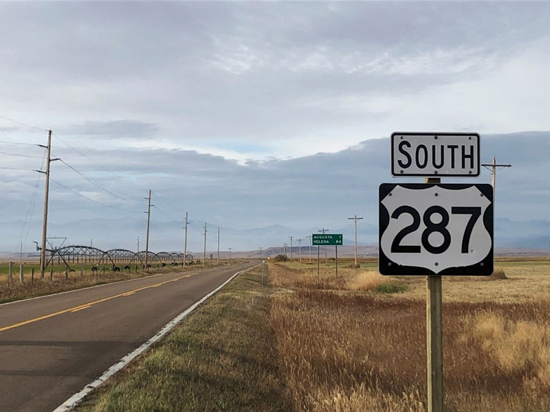 US 287 North Of Augusta Montana Department Of Transportation MDT   Hwy287 