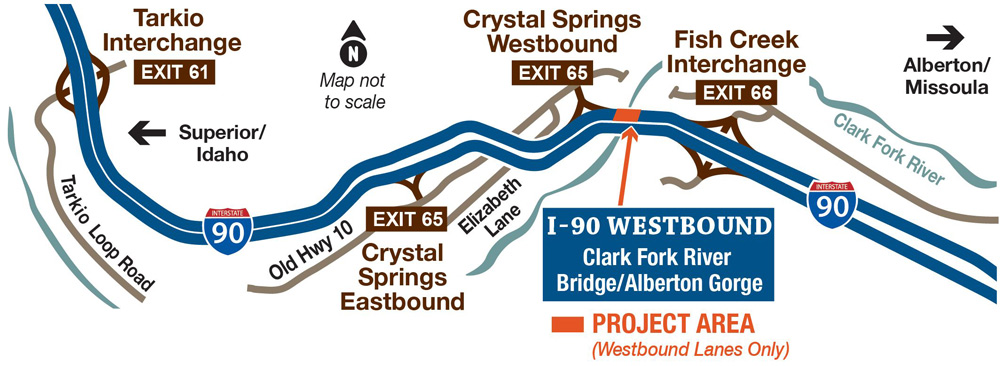 Alberton Gorge project map