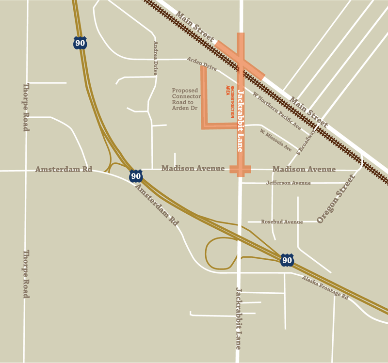 Jackrabbit - Madison to Main - Belgrade Urban Map