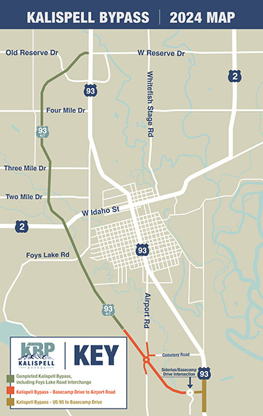 Highway 93 Montana Map Kalispell Bypass | Montana Department Of Transportation (Mdt)