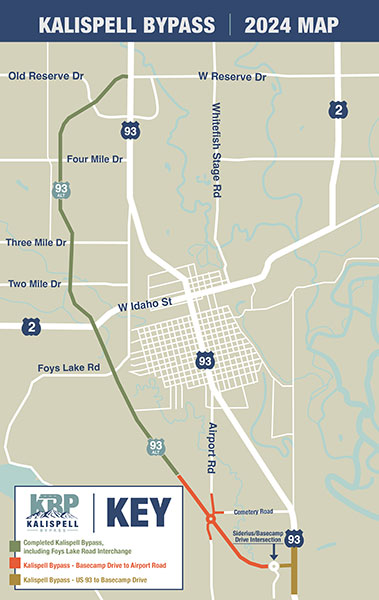 Kalispell Bypass Project Area Map