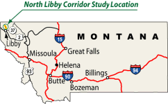 Project Location Montana Map Click for More Detail