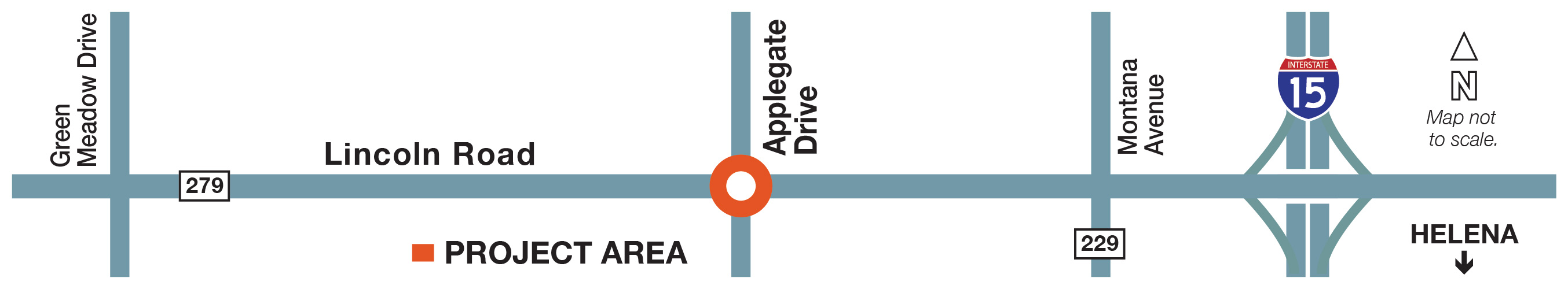 Lincoln - Applegate Intersection project map