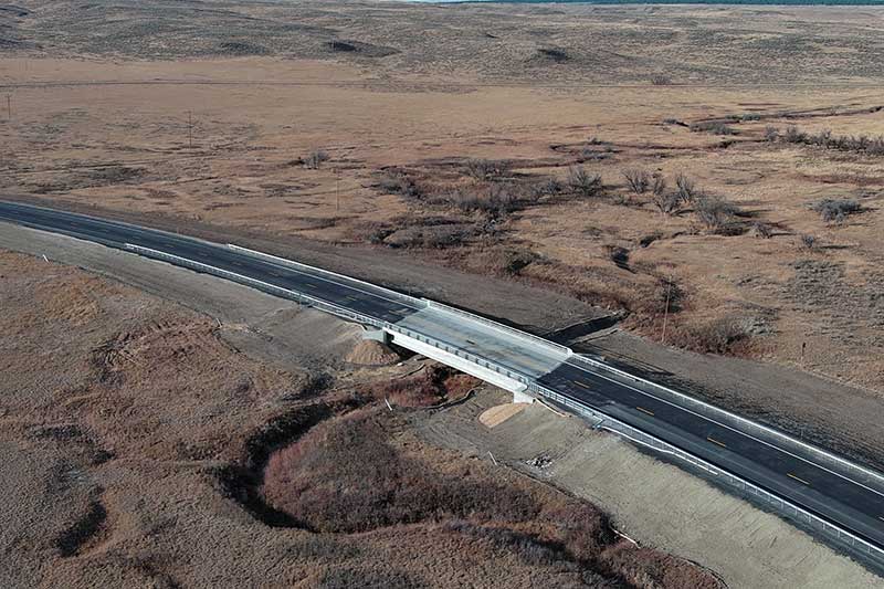 The completed Briggs Coulee bridge.