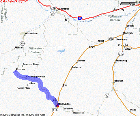 Montana 78 Map