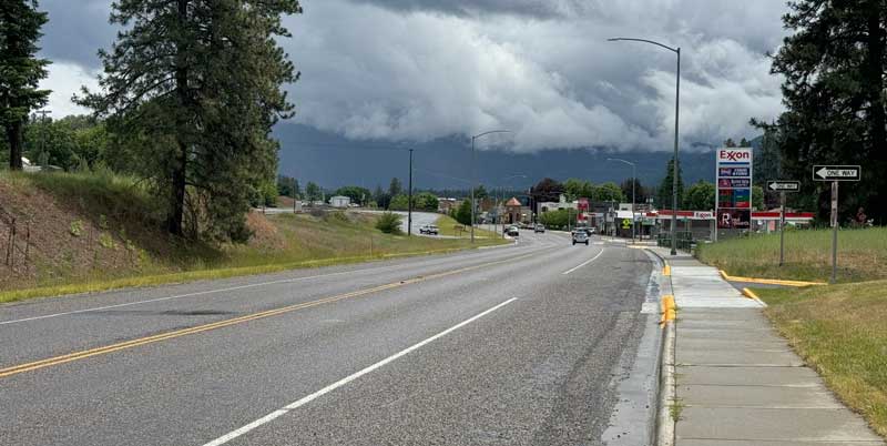 Thompson Falls Main Street/MT 200.