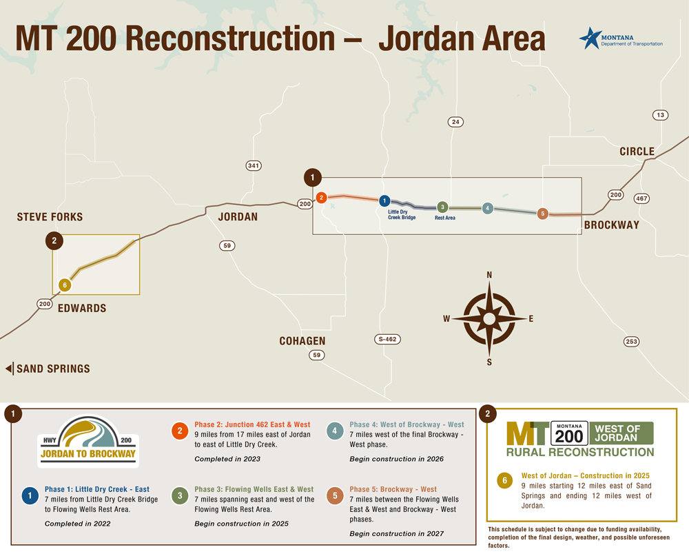 MT 200 Jordan Area Map 