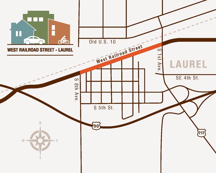 West Railroad Street project map