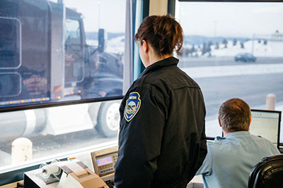 Image of weight station near Butte, Montana.